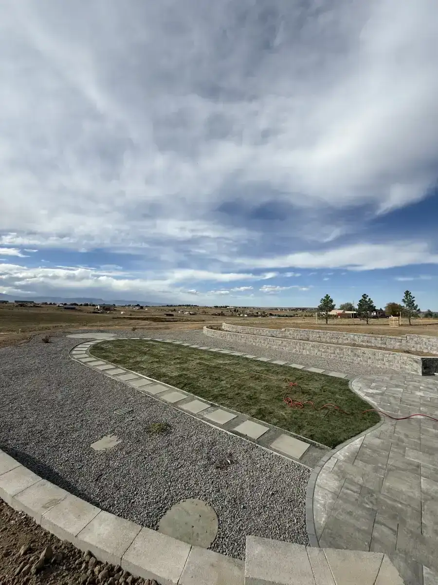 Irrigation system installation in Colorado Springs landscape