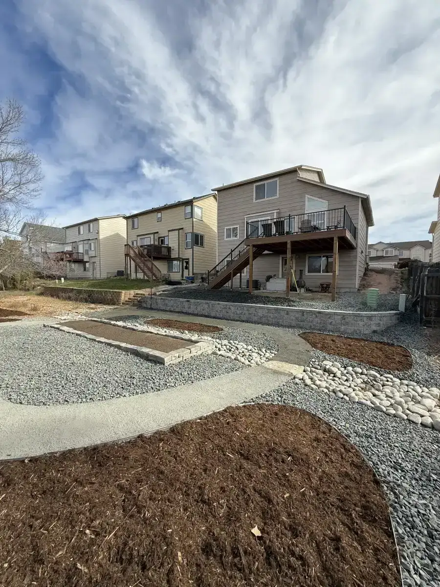 Landscape lighting on a Colorado Springs property
